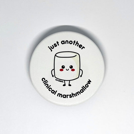 just another clinical marshmallow badge
